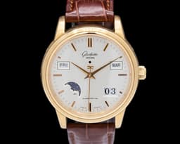 Senator Perpetual Calendar 18K Rose Gold Silver Dial