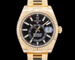 Sky Dweller 18K Yellow Gold / Black Dial