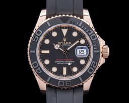 Yacht Master 126655 18K Rose Gold / Rubber 40MM