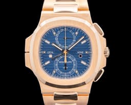 Nautilus 5990/1R Travel Time Chronograph 18K Rose Gold