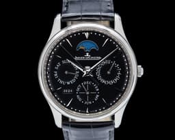 Master Ultra Thin Perpetual Calendar SS Black Dial