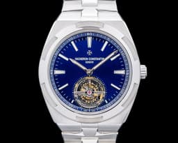 Overseas 6000V/110A Tourbillon SS Blue Dial