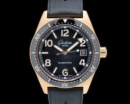 SeaQ Date 18K Rose Gold Black Dial UNWORN