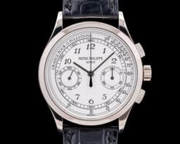Chronograph 5170G 18K White Gold Silver Pulsation Dial