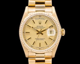 Day Date 18038 Champagne Dial 18k YG C. 1983
