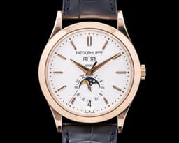 5396R Annual Calendar 18K Rose Gold Silver Dial