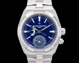 Overseas Dual Time 7900V SS Blue Dial