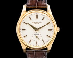 Vintage Calatrava 2526J 18K YG Enamel Dial "Serpico Y Laino"