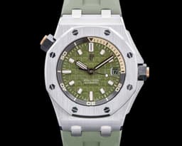 15720ST Royal Oak Offshore Diver SS Green Dial