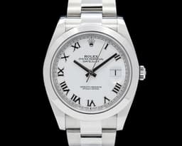 Datejust 41 SS White Roman Dial