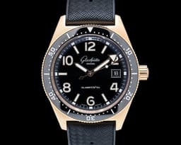 SeaQ Black Dial 18k Rose Gold Black Dial