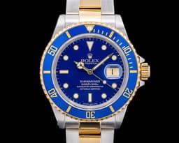 Submariner 16613 SS / 18K Yellow Gold Blue Dial