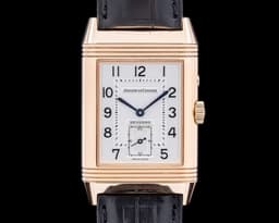 Reverso Duo 18K Rose Gold Silver Dial / Gray Dial