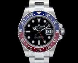 GMT Master II 126710 Ceramic Jubilee "Pepsi" SS Black Dial