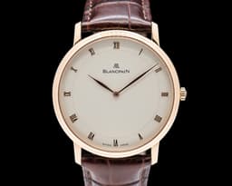 Ultra Slim Automatic 18K Rose Gold Silver Dial