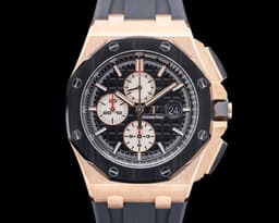 Royal Oak Offshore Chronograph 18K Rose Gold Black Dial