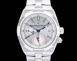 7900V Overseas Dual Time SS Silver Dial