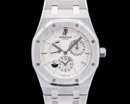26120ST Royal Oak Dual Time SS Silver Dial