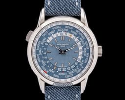 5330G World Time Date 18K White Gold Blue Dial 2024