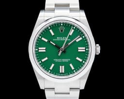 124300 Oyster Perpetual SS Green Dial
