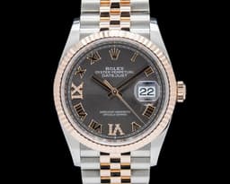 Datejust 36 126231 Jubilee 18K Rose Gold /SS Diamond Dial