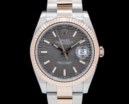 Datejust 41 SS / 18K Everose Gold Gray Motif Dial