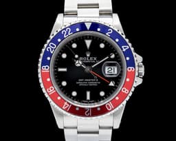 GMT Master II 16710 SS "Pepsi" Black Dial