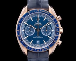 Speedmaster Racing Chronograph 18K Sedna Gold Blue Dial 2024