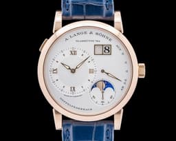 192.032 Lange 1 Moon 18K Rose Gold Silver Dial 2025