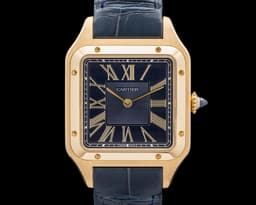 Santos Dumont 18K Yellow Gold Black Dial 2025