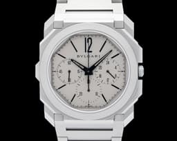 Octo Finissimo Chronograph GMT Titanium Gray Dial