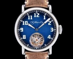 Heritage Tourbillon Funky Blue Fume / Steel