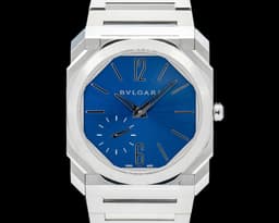 Octo Finissimo Extra Thin SS Blue Dial