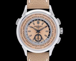 5935A World Time Chronograph SS Salmon Dial 2024