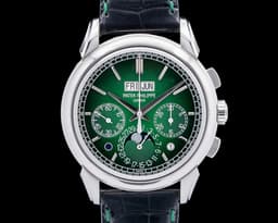 5270P Perpetual Calendar Chronograph Platinum Green Dial