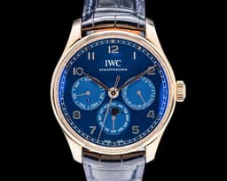 Portugieser Perpetual Calendar Boutique 18K Rose Gold Blue Dial