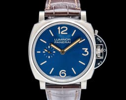 Luminor Due 42MM 3 Days Titanium Blue Dial