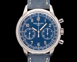 5172G Chronograph 18K White Gold Blue Dial