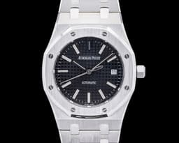 15300ST Royal Oak SS Black Dial