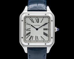Santos Dumont XL Manual Wind SS Silver Dial