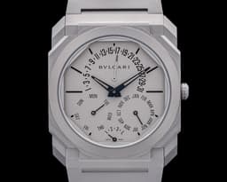 Octo Finissimo Extra Thin Perpetual Calendar Titanium Gray Dial