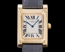 2484 Tank a Vis CPCP 18K Yellow Gold Silver Dial