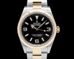 Explorer 36 Stainless Steel / 18K Yellow Gold Black Dial