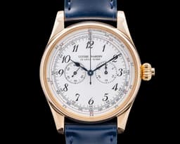 Single Button Chronograph 18K Yellow Gold White Dial 36.5MM