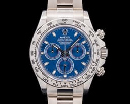 Daytona 116509 18K White Gold Blue Dial