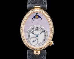 Reine De Naples Phase De Lune 18K Rose Gold "MOP" Dial
