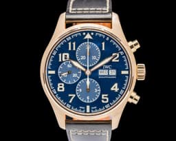 Pilot Chronograph "Le Petite Prince" 18K Rose Gold Blue Dial