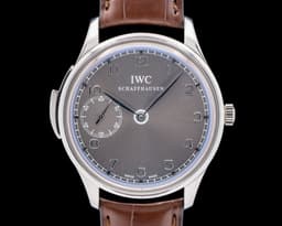 Portuguese Minute Repeater 18K White Gold Ardoise Gray Dial
