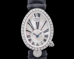 Reine De Naples Automatic Mini 18K White Gold Mother of Pearl Dial