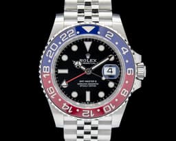 126710 GMT Master II Ceramic Jubilee "Pepsi" SS Black Dial